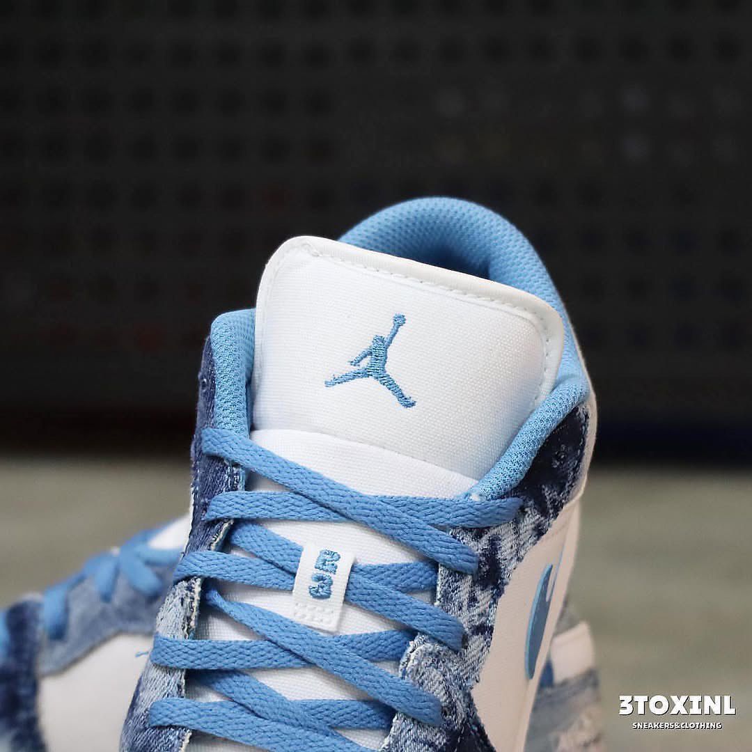Nike Air Jordan 1 Low Denim Bleu - Vue 2