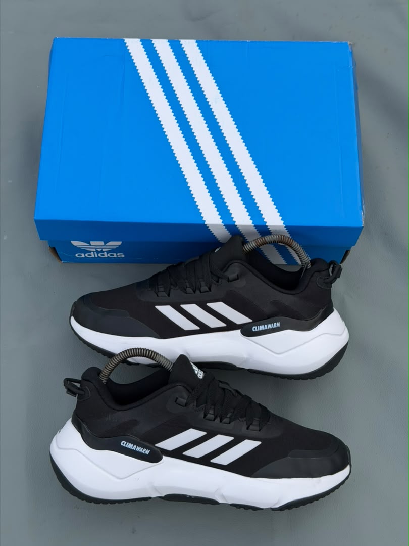 adidas Climawarm Cruise Bounce Running Shoes 'Black White' - Vue 2